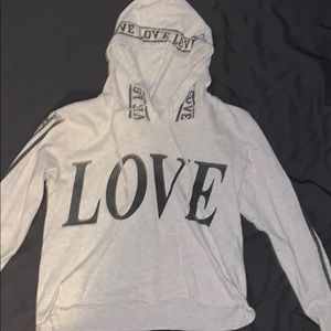 Off white LOVE crop top